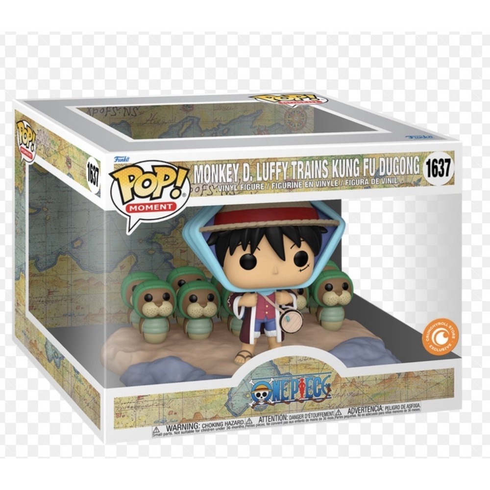 Funko Pop! Moments: One Piece - Monkey D. Luffy Trains Kung Fu Dugong -...